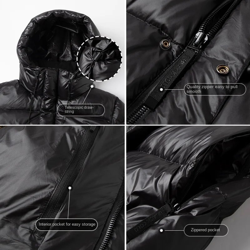 Winter Black Gold Down Jacket