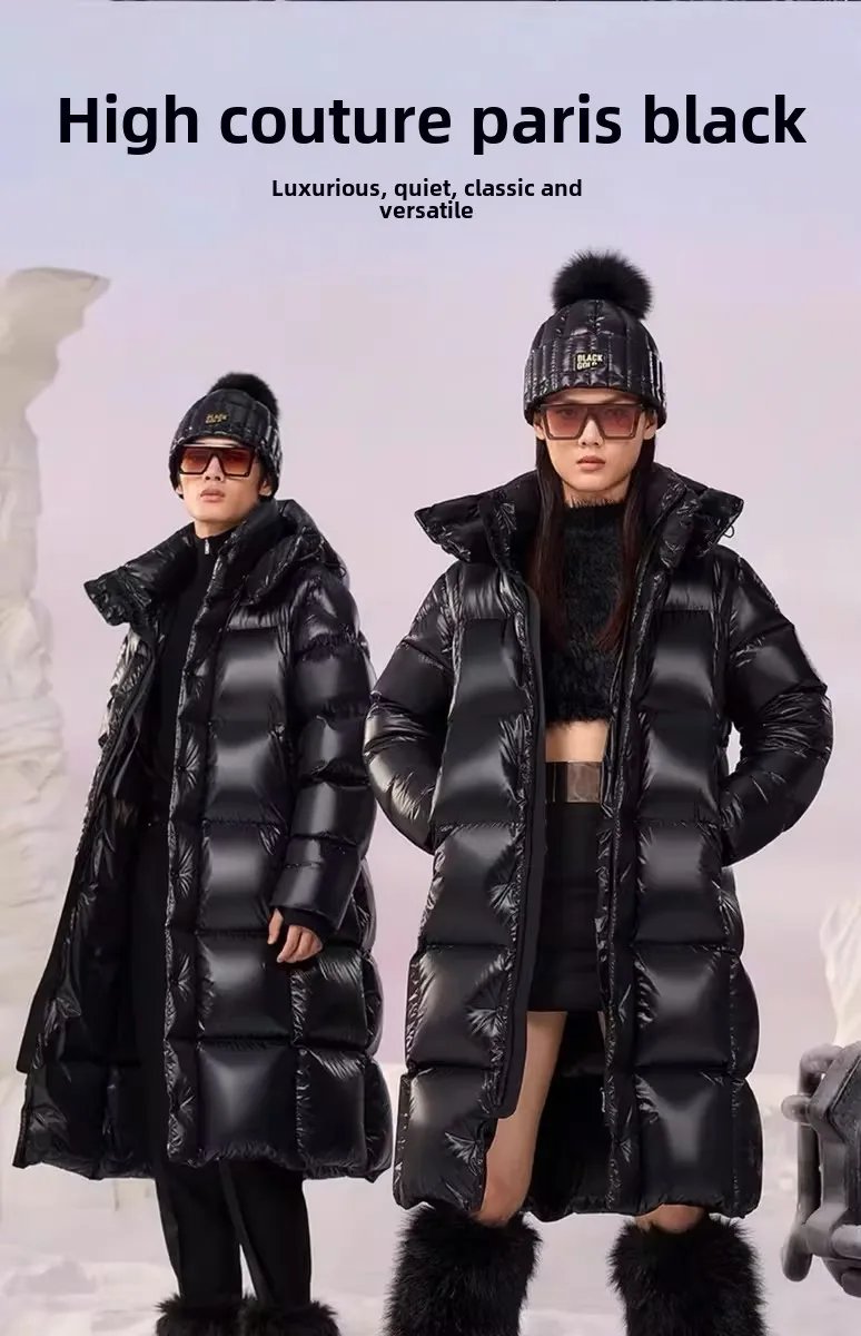 Winter Black Gold Down Jacket