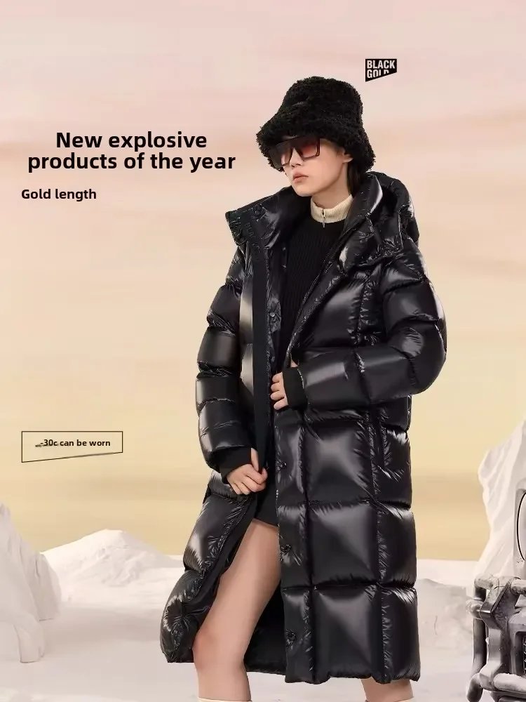 Winter Black Gold Down Jacket