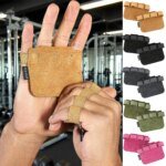 Leather Weight Lifting Training Gloves