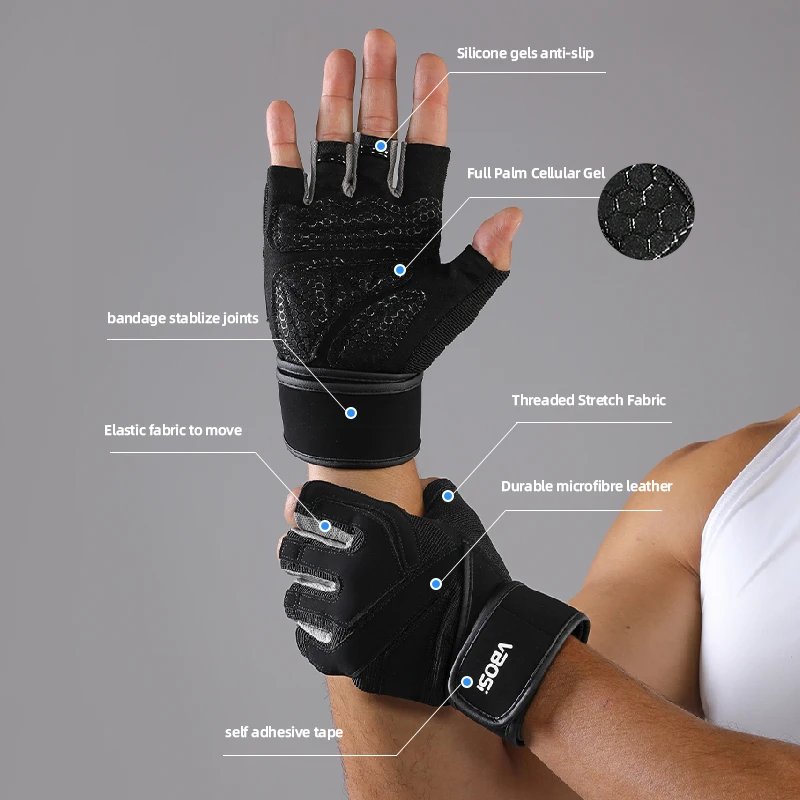 Half Finger Fitness Gloves