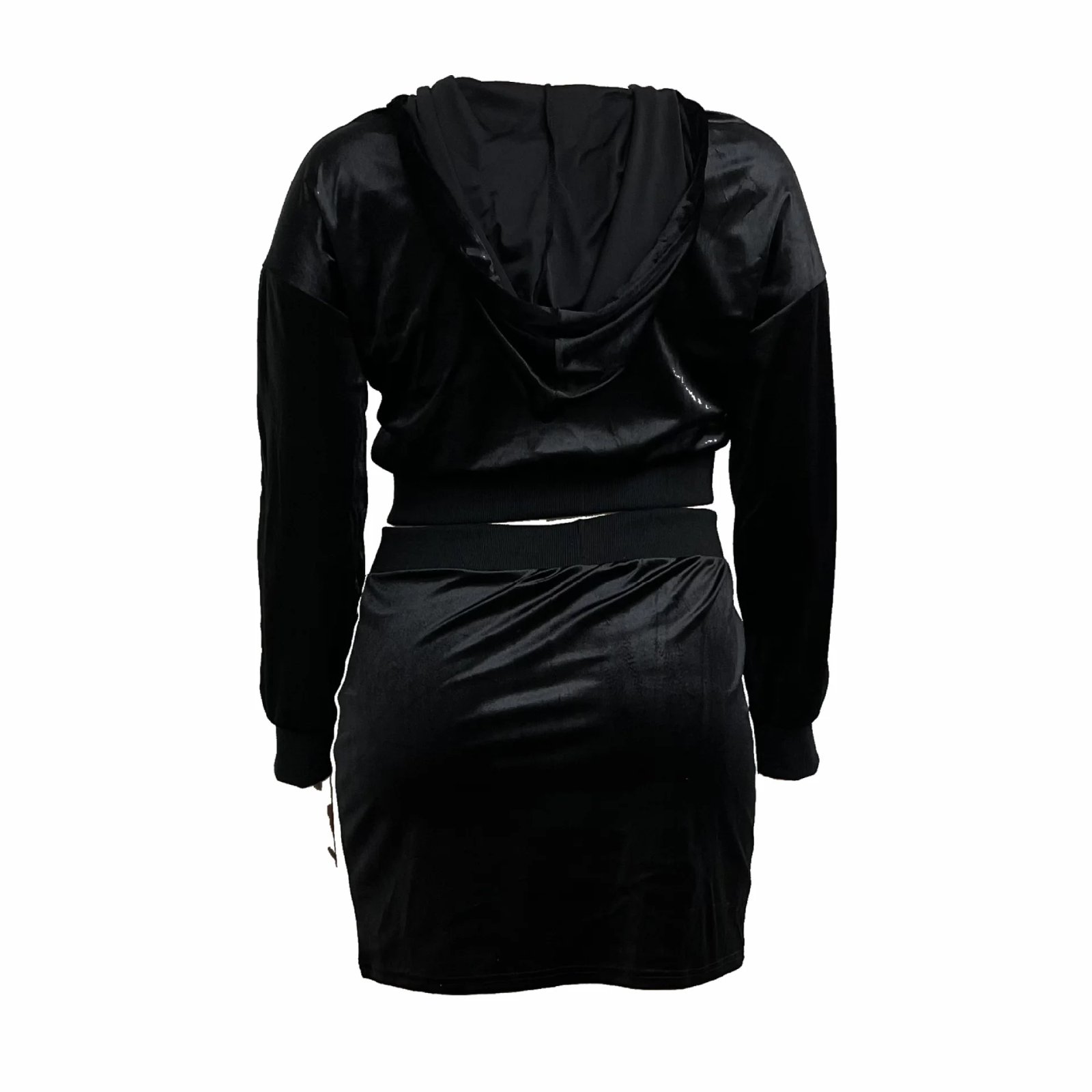 Plus Size Women Velvet Sweatsuit  2 Two Piece