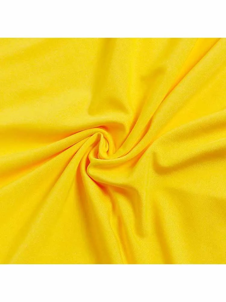 Women Sexy Backless Yellow Maxi Dress