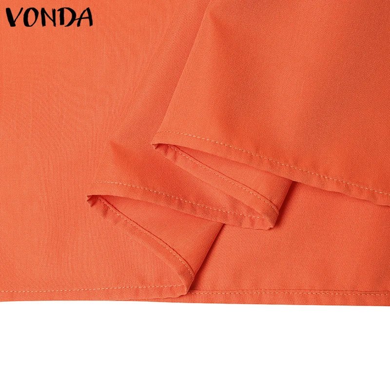 Plus Size VONDA Women Bohemian Dress