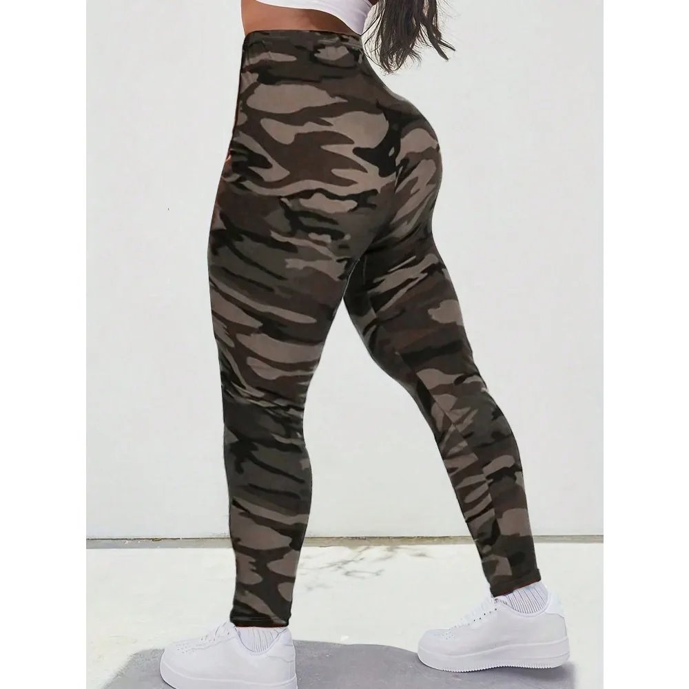 Plus Size Fashion Women's Camouflage leggings