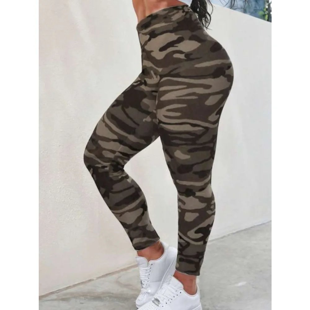 Plus Size Fashion Women's Camouflage leggings